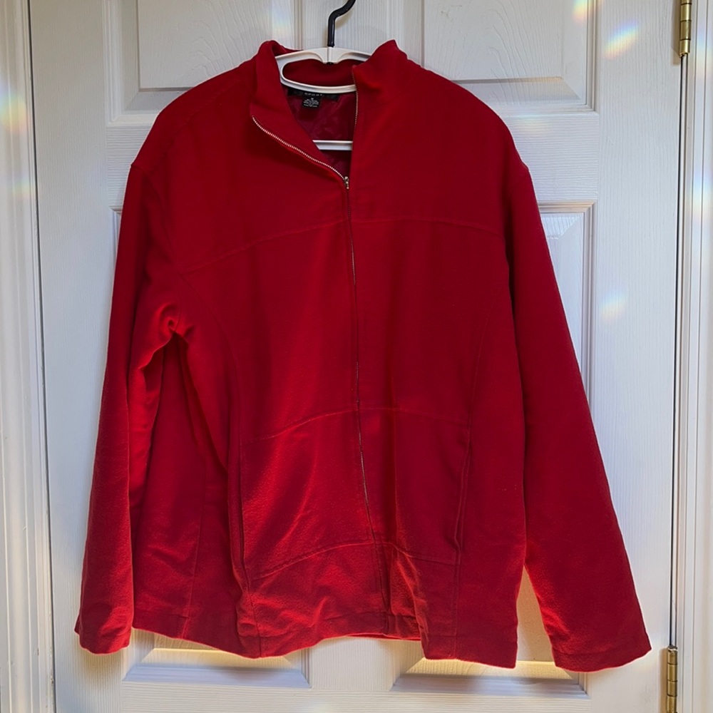 Rafael Red Medium Zip Up Jacket - image 1